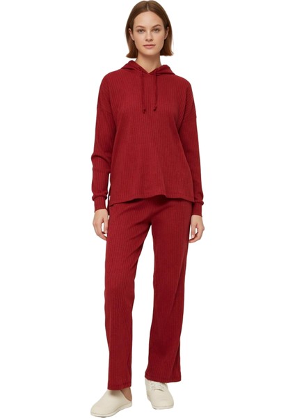 Kadın Relaxed Fit Kapüşonlu Pijama Takımı Fonksiyonel Dayanıklı Kaliteli Konforlu Estetik Şık fiyatları