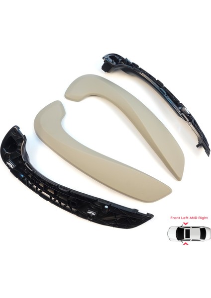 Renault Megane Mk3 Fluence 809600015R Için Ön Iç Kapı Çekme Kolçak Tutamak Takımı Bej modelleri
