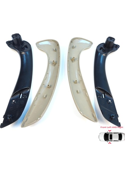 Renault Megane Mk3 Fluence 809600015R Için Ön Iç Kapı Çekme Kolçak Tutamak Takımı Bej fırsatları