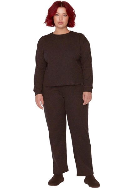 Kadın Düz Desenli Bisiklet Yaka Eşofman Takımı Fonksiyonel Dayanıklı Kaliteli Konforlu Şık fiyatları