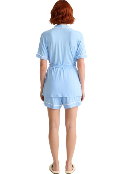 Kadın Melanj Viskon Pijama Takımı Ev Giyimi Fonksiyonel Dayanıklı Kaliteli Konforlu Modern fırsatları