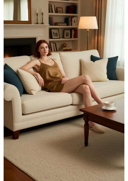 Kadın Animal Desenli V Yaka Ince Askılı Saten Pijama Fonksiyonel Dayanıklı Kaliteli Modern fırsatları