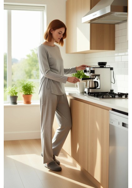 Kadın Melanj Büzgülü Lounge Takımı Fonksiyonel Dayanıklı Kaliteli Konforlu Estetik Premium fiyatları