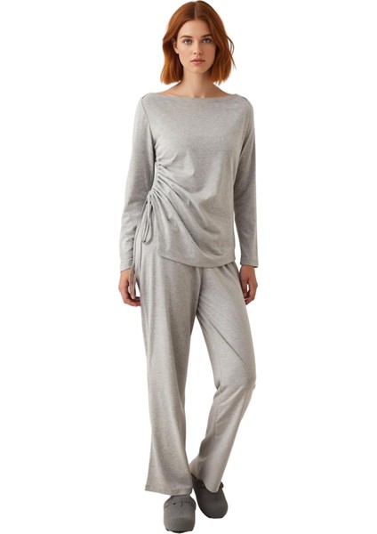 Kadın Melanj Büzgülü Lounge Takımı Fonksiyonel Dayanıklı Kaliteli Konforlu Estetik Premium fırsatları