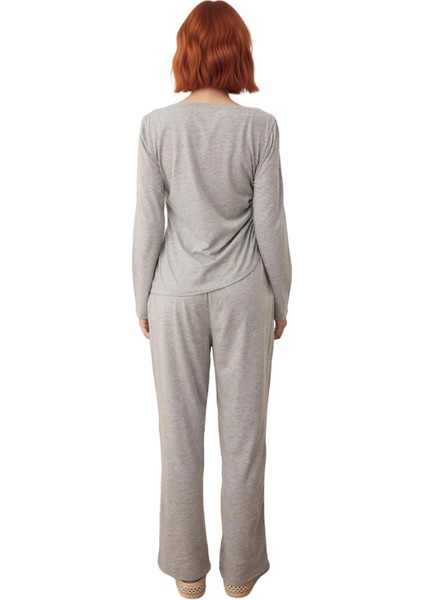 Kadın Melanj Büzgülü Lounge Takımı Fonksiyonel Dayanıklı Kaliteli Konforlu Estetik Premium indirimleri