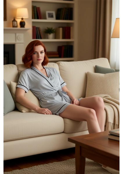 Kadın Melanj Viskon Pijama Takımı Ev Giyimi Fonksiyonel Dayanıklı Kaliteli Konforlu Modern indirimleri