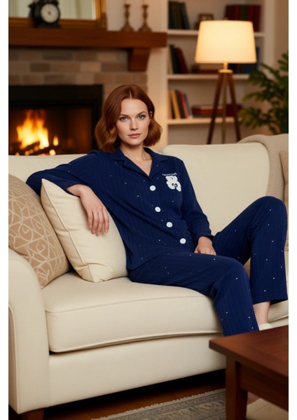 Kadın Kışlık Puantiyeli Polar Pijama Takımı Hayvan Figürlü Fonksiyonel Dayanıklı Kaliteli Şık fırsatları