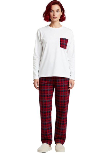 Erkek Ekose Cepli Uzun Kollu Pijama Takımı Fonksiyonel Dayanıklı Kaliteli Konforlu Estetik fırsatları