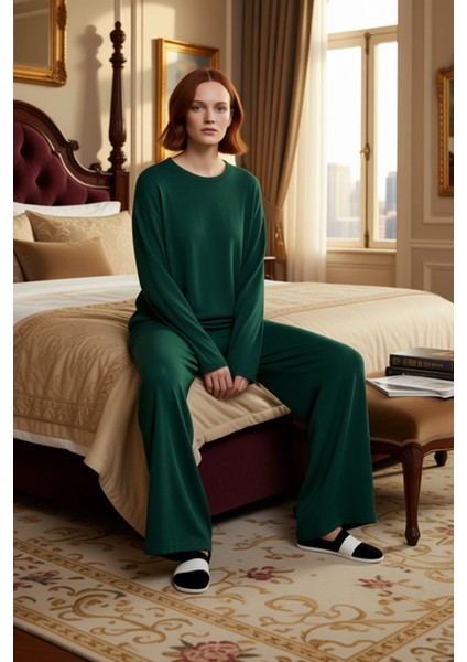 Kadın Fitilli Örme Relaxed Fit Lounge Takımı Fonksiyonel Dayanıklı Kaliteli Konforlu Rahat modelleri