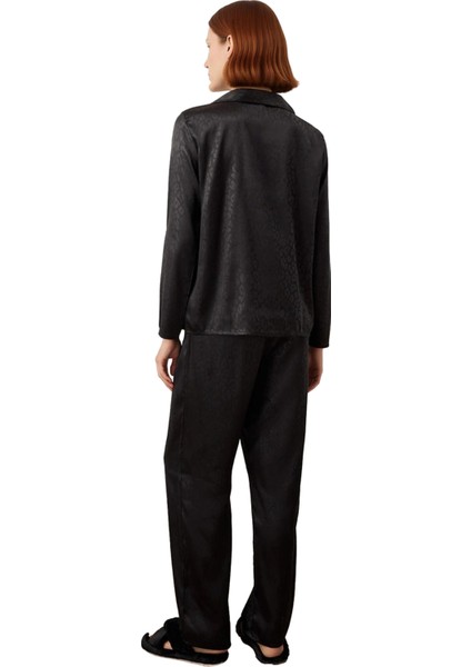 Kadın Zebra Desenli Saten Gömlek ve Pantolon Pijama Takımı Fonksiyonel Dayanıklı Kaliteli Şık indirimleri