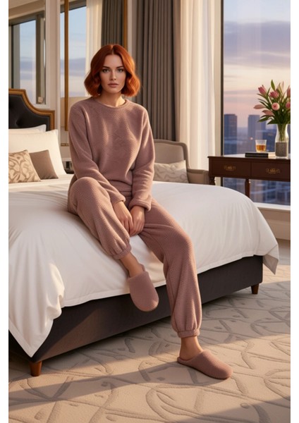 Kadın Vizon Wellsoft Pijama Takımı Saç Bandı Hediyeli Fonksiyonel Dayanıklı Kaliteli Rahat modelleri