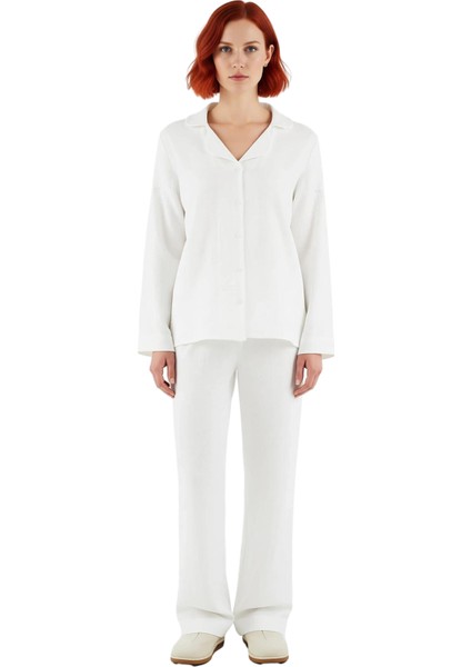 Kadın Gömlek Yaka Müslin Pijama Takımı Fonksiyonel Dayanıklı Kaliteli Konforlu Estetik Şık fiyatları