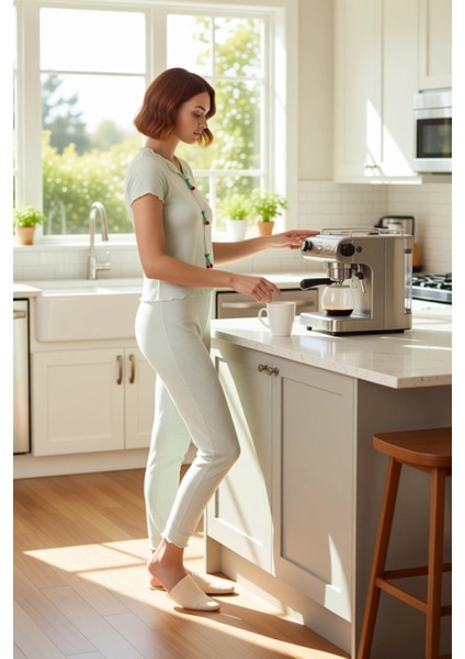 V Yaka Kiraz Detaylı Fitilli Örme Kadın Pijama Takımı Fonksiyonel Dayanıklı Kaliteli Rahat fiyatları