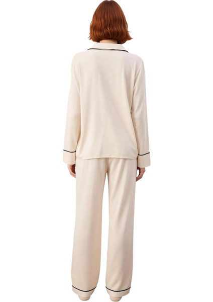 Kadın Viskon Pijama Takımı Uzun Kollu Ev Kıyafeti Fonksiyonel Dayanıklı Kaliteli Konforlu Şık modelleri
