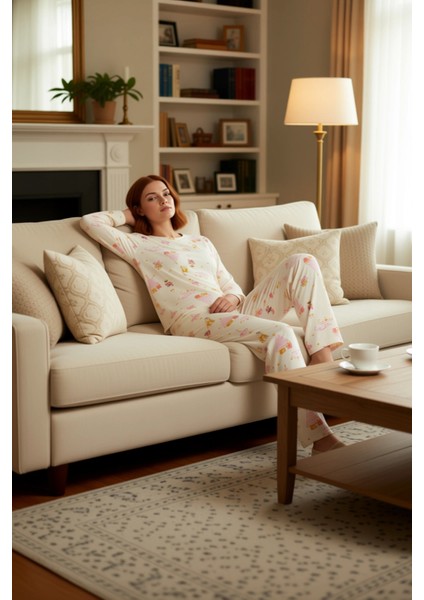 Kadin Yılbaşı Temali Ozel Dikim Pijama Takımı Fonksiyonel Dayanıklı Kaliteli Konforlu Spor