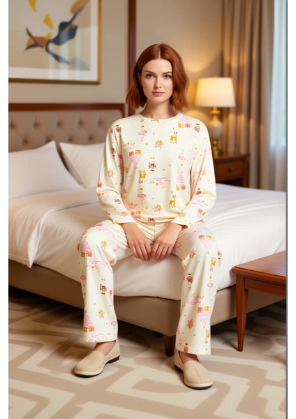 Kadin Yılbaşı Temali Ozel Dikim Pijama Takımı Fonksiyonel Dayanıklı Kaliteli Konforlu Spor modelleri
