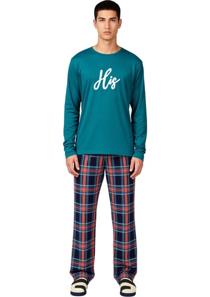 Erkek Antrasit Bisiklet Yaka Ekose Desenli Pijama Takımı Fonksiyonel Dayanıklı Kaliteli Şık fırsatları