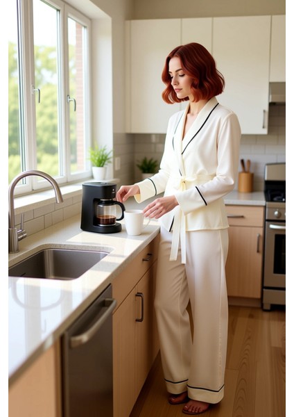 Kadın Viskon Kruvaze Pijama Takımı Fonksiyonel Dayanıklı Kaliteli Konforlu Estetik Premium fiyatları