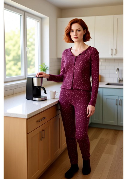 Kadın Çiçekli Fitilli Pijama Takımı Fonksiyonel Dayanıklı Kaliteli Konforlu Estetik Modern fiyatları