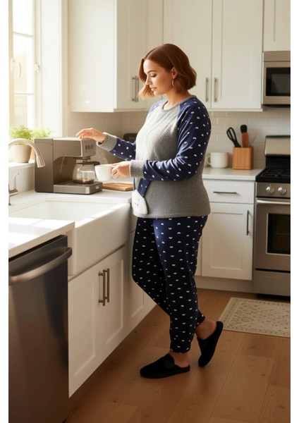 Kadın Sevimli Tavşan Detaylı Polar Pijama Takımı Fonksiyonel Dayanıklı Kaliteli Konforlu Şık fiyatları