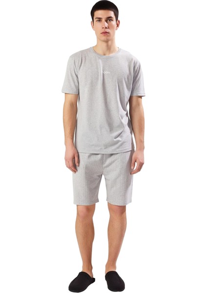Erkek Regular Fit Çizgili Şortlu Pijama Takımı Fonksiyonel Dayanıklı Kaliteli Konforlu Şık fırsatları