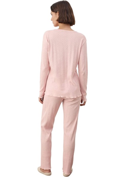 Kadın Fitilli Hırkalı Pijama Takımı Fonksiyonel Dayanıklı Kaliteli Konforlu Estetik Modern indirimleri