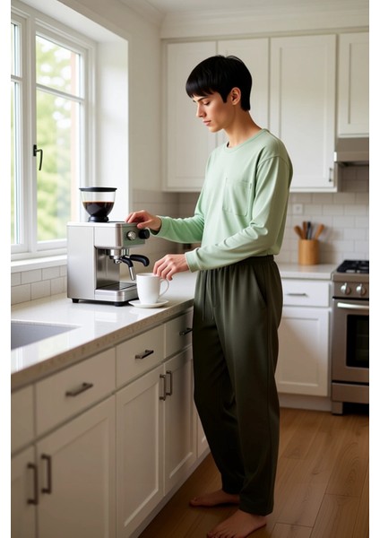 Erkek Bisiklet Yaka Cep Detaylı Pijama Takımı Fonksiyonel Dayanıklı Kaliteli Konforlu Spor fiyatları