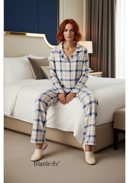 Kadın Ekoseli Viskon Pijama Takımı Fonksiyonel Dayanıklı Kaliteli Konforlu Estetik Premium modelleri