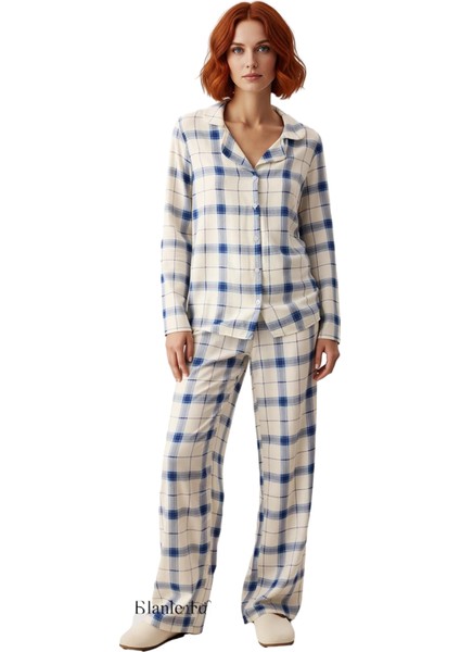 Kadın Ekoseli Viskon Pijama Takımı Fonksiyonel Dayanıklı Kaliteli Konforlu Estetik Premium fırsatları