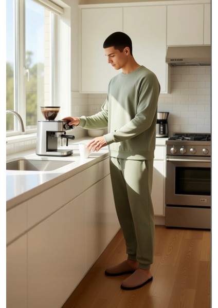 Erkek Waffle Dokuma V Yaka Pijama Takımı Açık Haki Fonksiyonel Dayanıklı Kaliteli Konforlu fiyatları