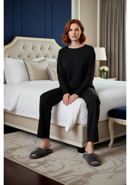 Kadın Fitilli Örme Lounge Takımı Fonksiyonel Dayanıklı Kaliteli Konforlu Estetik Premium Şık modelleri