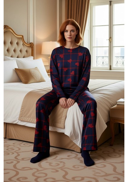 Kadin Kalp Desenli Ev Giyim Takımı Fonksiyonel Dayanıklı Kaliteli Konforlu Estetik Premium modelleri