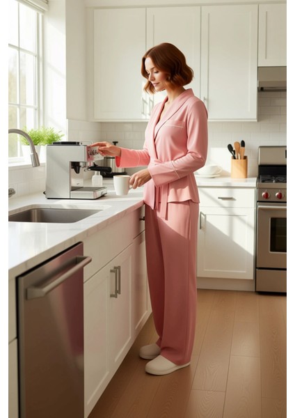 Kadın Viskon Kruvaze Pijama Takımı Fonksiyonel Dayanıklı Kaliteli Konforlu Estetik Premium fiyatları