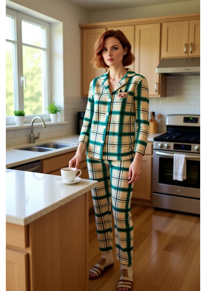 Kadin Ekose Polar Pijama Takımı Kirmizi Detayli Fonksiyonel Dayanıklı Kaliteli Konforlu Şık fiyatları