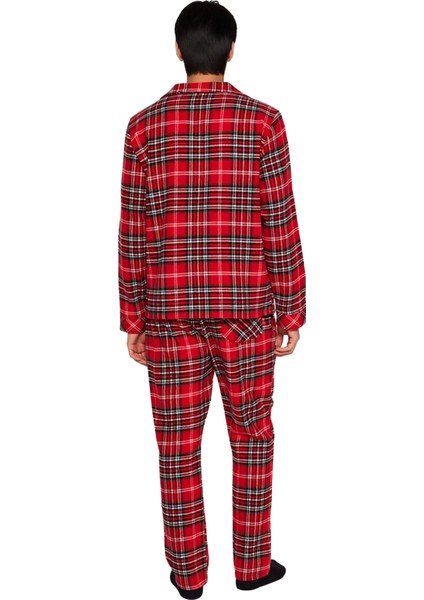 Erkek Kirmizi Ekose Flanel Pijama Takımı Fonksiyonel Dayanıklı Kaliteli Konforlu Estetik Şık modelleri