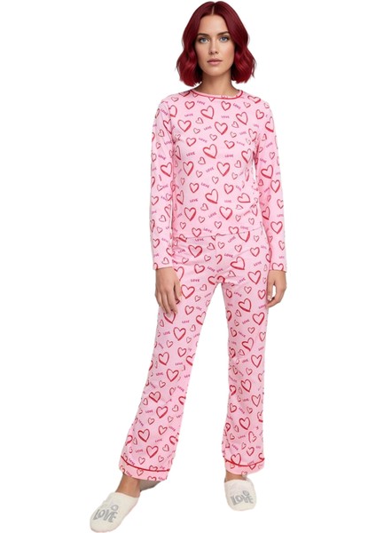Kadın Kalpli Biyeli Pijama Takımı Fonksiyonel Dayanıklı Kaliteli Konforlu Estetik Premium Şık fırsatları