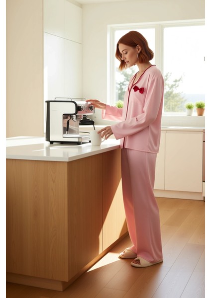 Kadın Viskoz Dokuma Gömlek ve Pantolon Pijama Takımı Fonksiyonel Dayanıklı Kaliteli Modern fiyatları