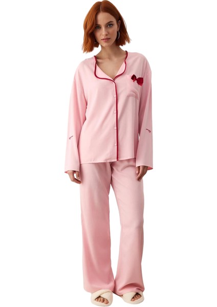 Kadın Viskoz Dokuma Gömlek ve Pantolon Pijama Takımı Fonksiyonel Dayanıklı Kaliteli Modern fırsatları