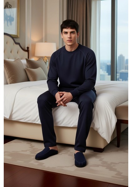 Erkek Bisiklet Yaka Reglan Kol Pijama Takımı Fonksiyonel Dayanıklı Kaliteli Konforlu Rahat modelleri