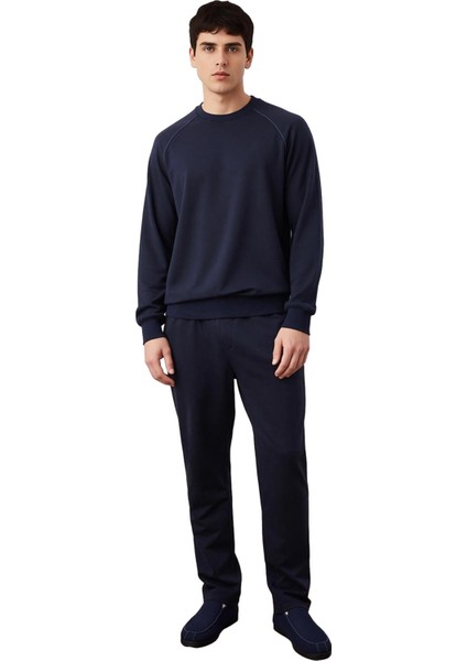 Erkek Bisiklet Yaka Reglan Kol Pijama Takımı Fonksiyonel Dayanıklı Kaliteli Konforlu Rahat fırsatları