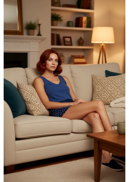 Kadın Puantiyeli Viskon Ince Askılı Pijama Takımı Fonksiyonel Dayanıklı Kaliteli Konforlu Şık indirimleri