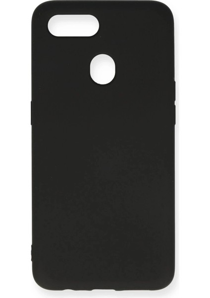 Oppo A12 Kılıf Nano Içi Kadife Silikon - Siyah