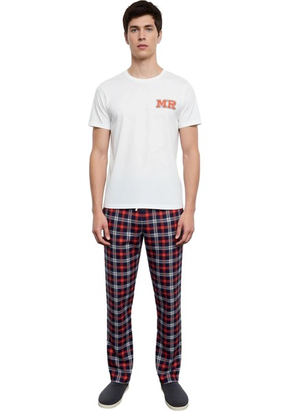 Erkek Bisiklet Yaka Baskılı Regular Fit Pijama Takımı Fonksiyonel Dayanıklı Kaliteli Rahat fırsatları