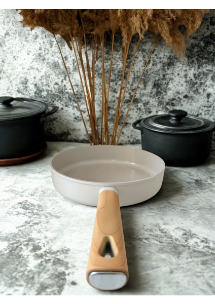 Premium Döküm Indüksiyon Taban Yapışmaz Sağlıklı Pişirme Tavası