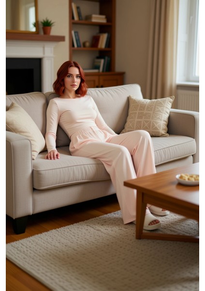 Kadın Viskon Örme Lounge Takımı Fonksiyonel Dayanıklı Kaliteli Konforlu Estetik Premium Şık indirimleri