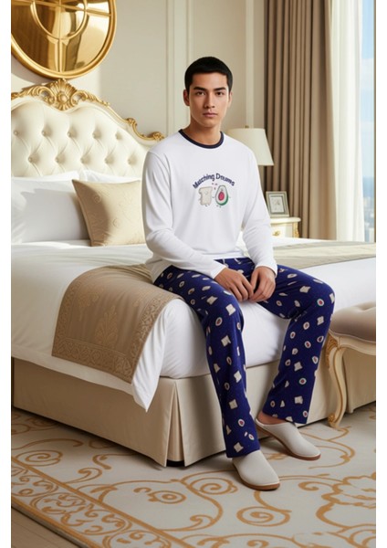 Avokado ve Tost Baskılı Pamuklu Pijama Takımı Kadın Fonksiyonel Dayanıklı Kaliteli Estetik modelleri