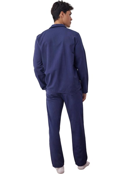 Erkek Gömlek Yaka Uzun Kollu Pijama Takımı Fonksiyonel Dayanıklı Kaliteli Konforlu Estetik indirimleri