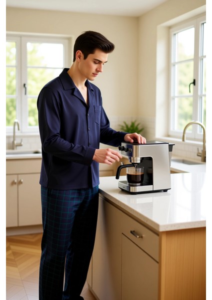 Erkek Ekose Desenli Regular Fit Pijama Takımı Fonksiyonel Dayanıklı Kaliteli Konforlu Spor fiyatları