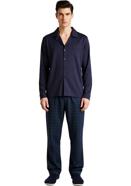 Erkek Ekose Desenli Regular Fit Pijama Takımı Fonksiyonel Dayanıklı Kaliteli Konforlu Spor fırsatları
