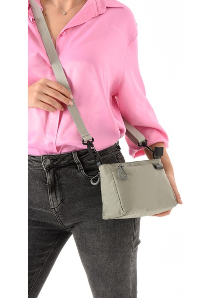 Sanmorris Kadın 3 Bölmeli Paraşüt Kumaş Ayarlanabilir Çapraz Askılı Çanta fırsatları